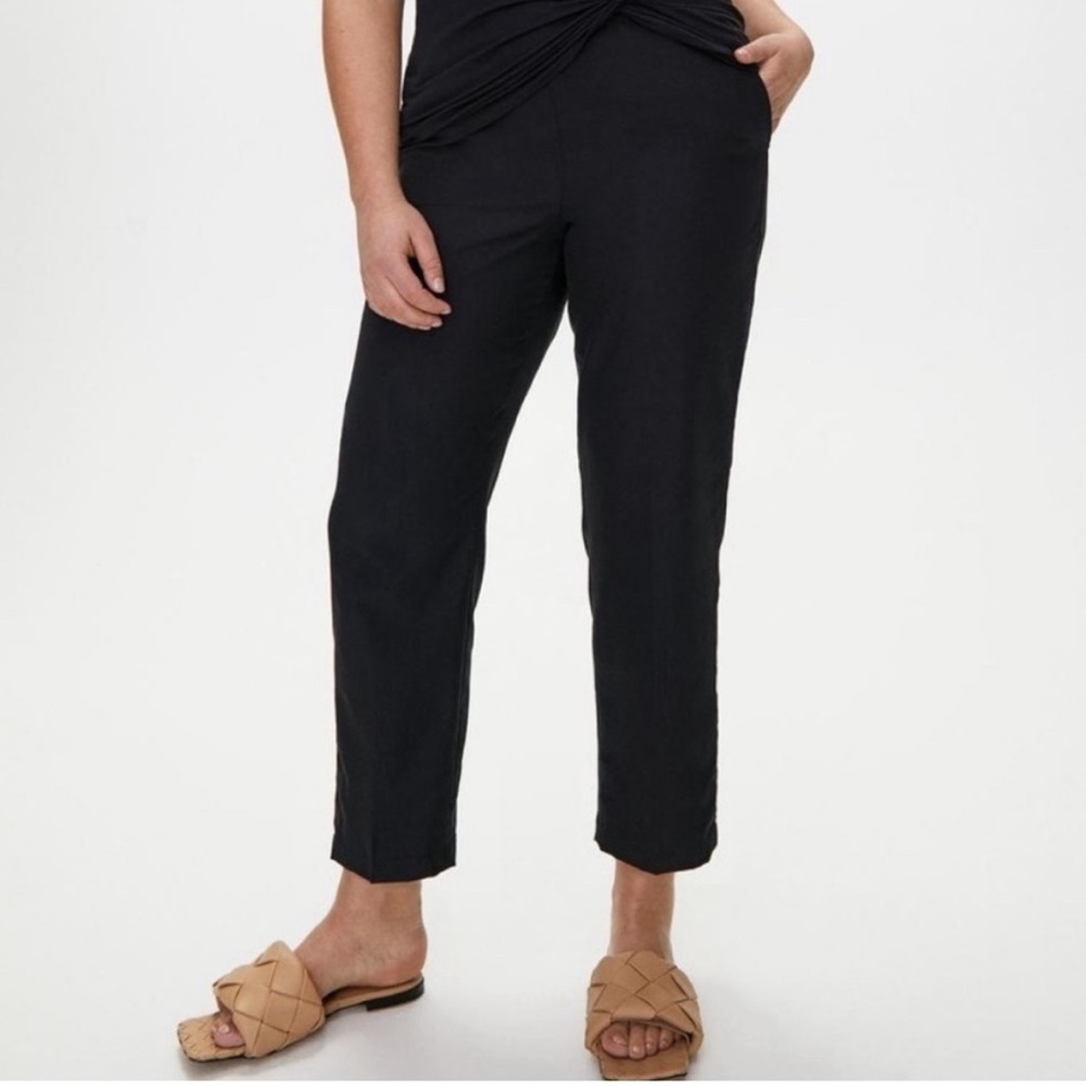 Aritzia Babaton Jimmy Pant XS Navy Pull On Drawstring